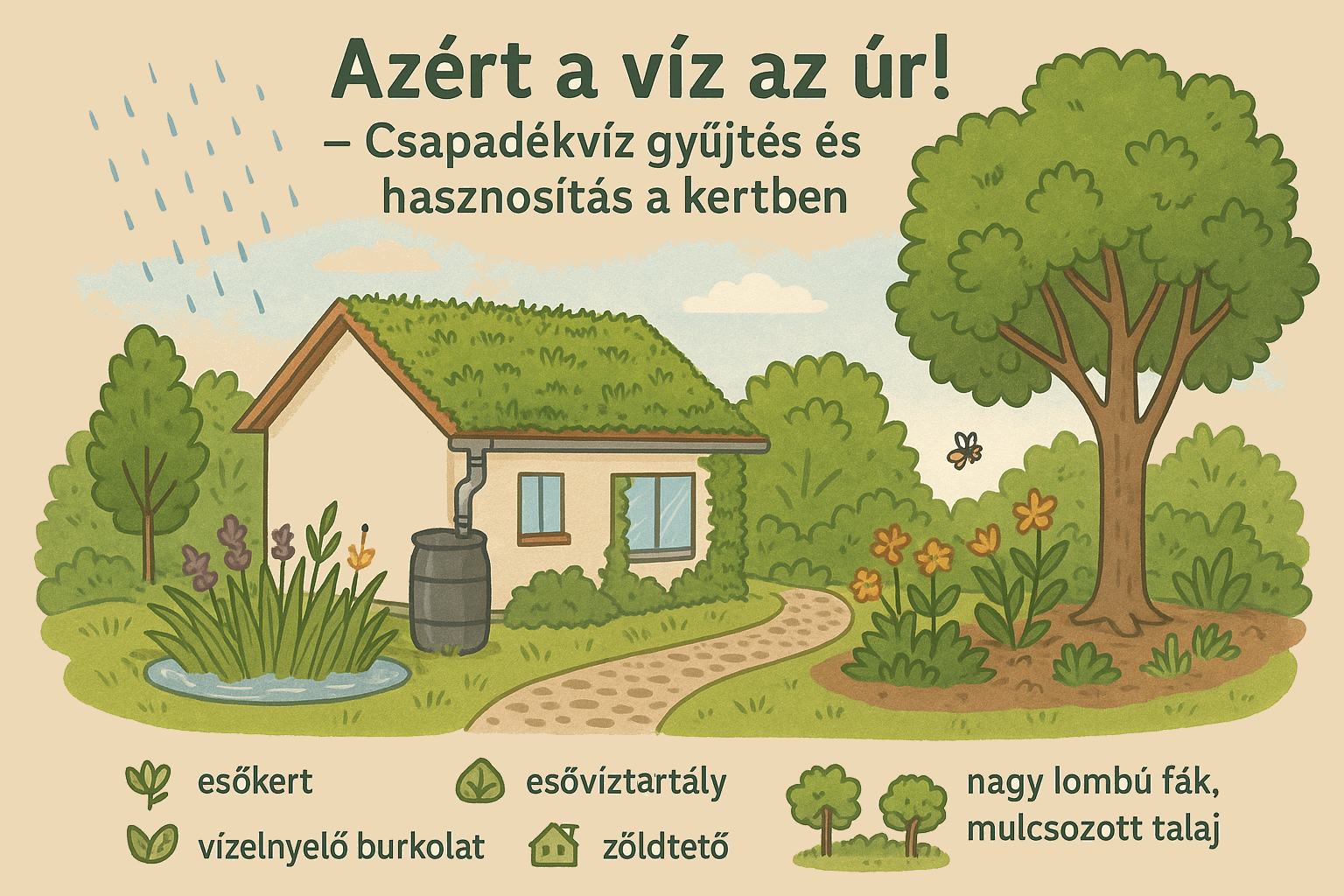 „Hajtsd a magad malmára a vizet” – Csapadékvíz gyűjtés és hasznosítás