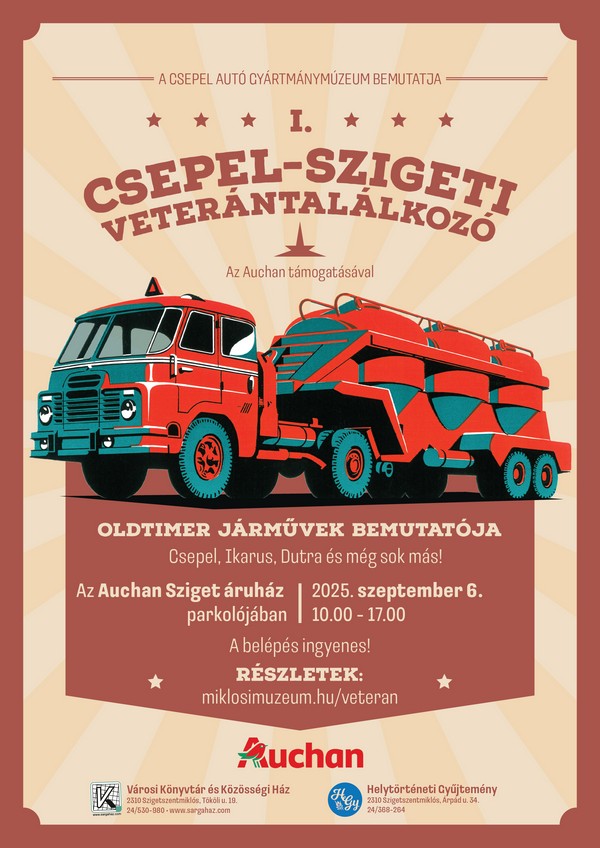 Veterántalálkozó plakát