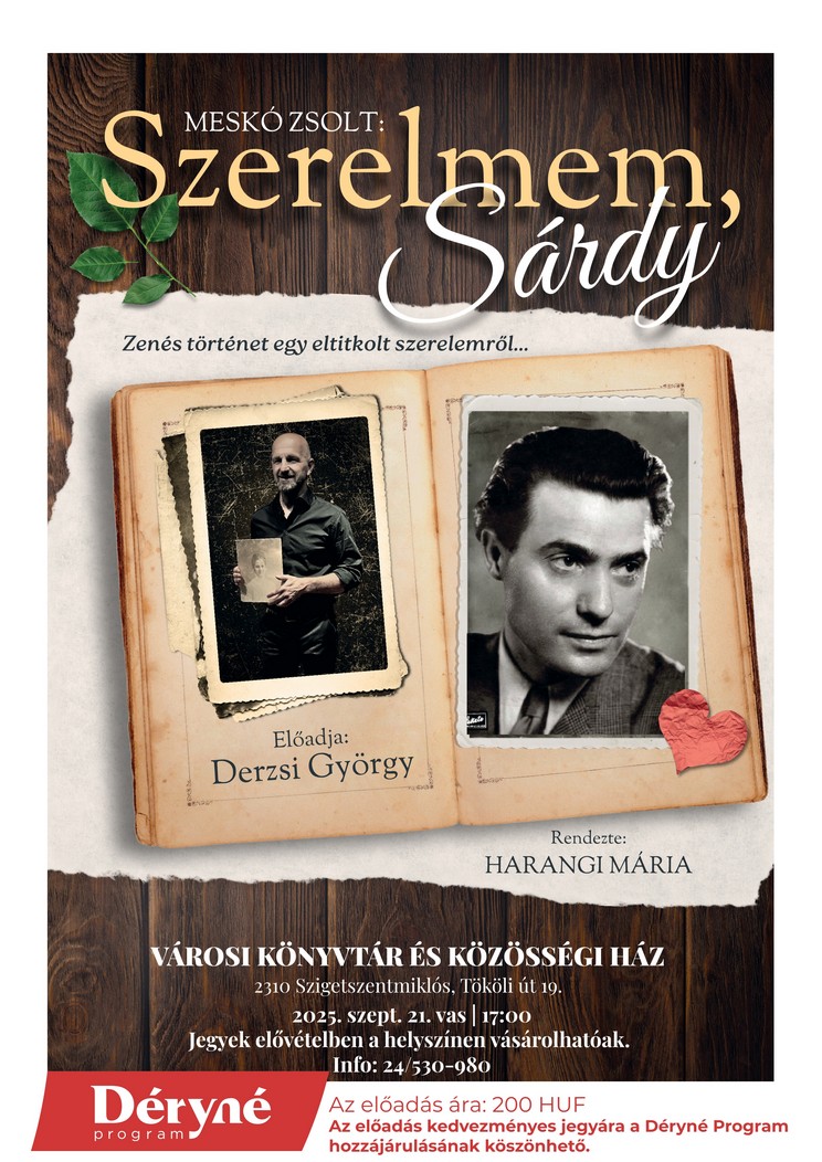Szerelmem Sárdy plakát
