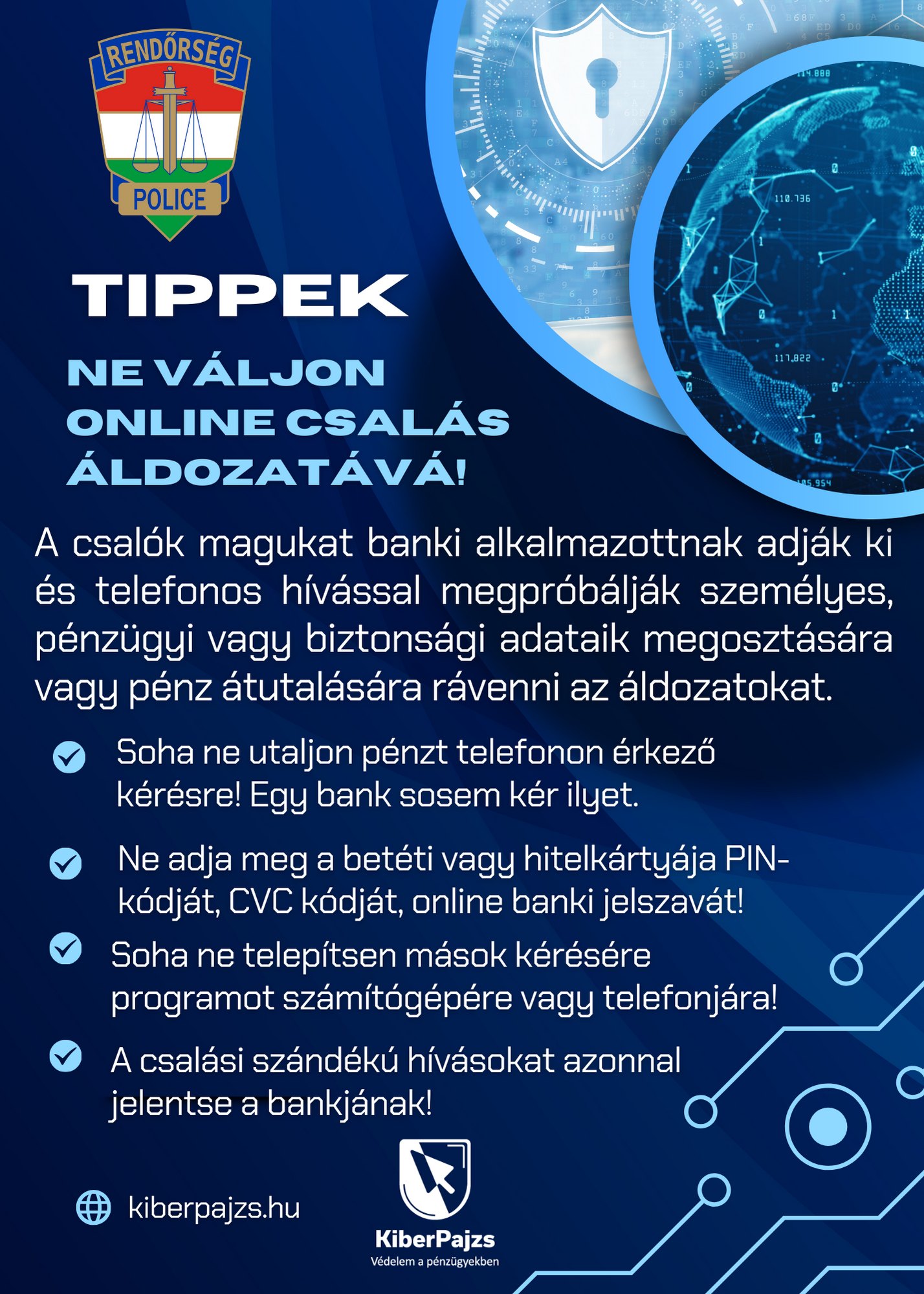 KiberPajzs szórólap