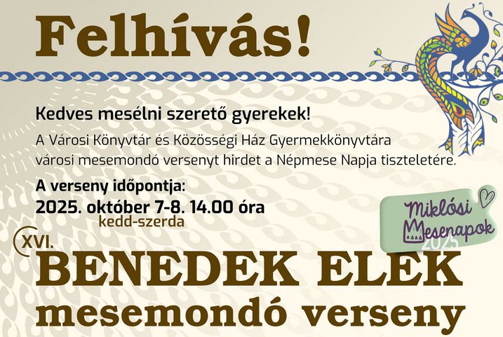 XVI. Benedek Elek - mesemondó verseny