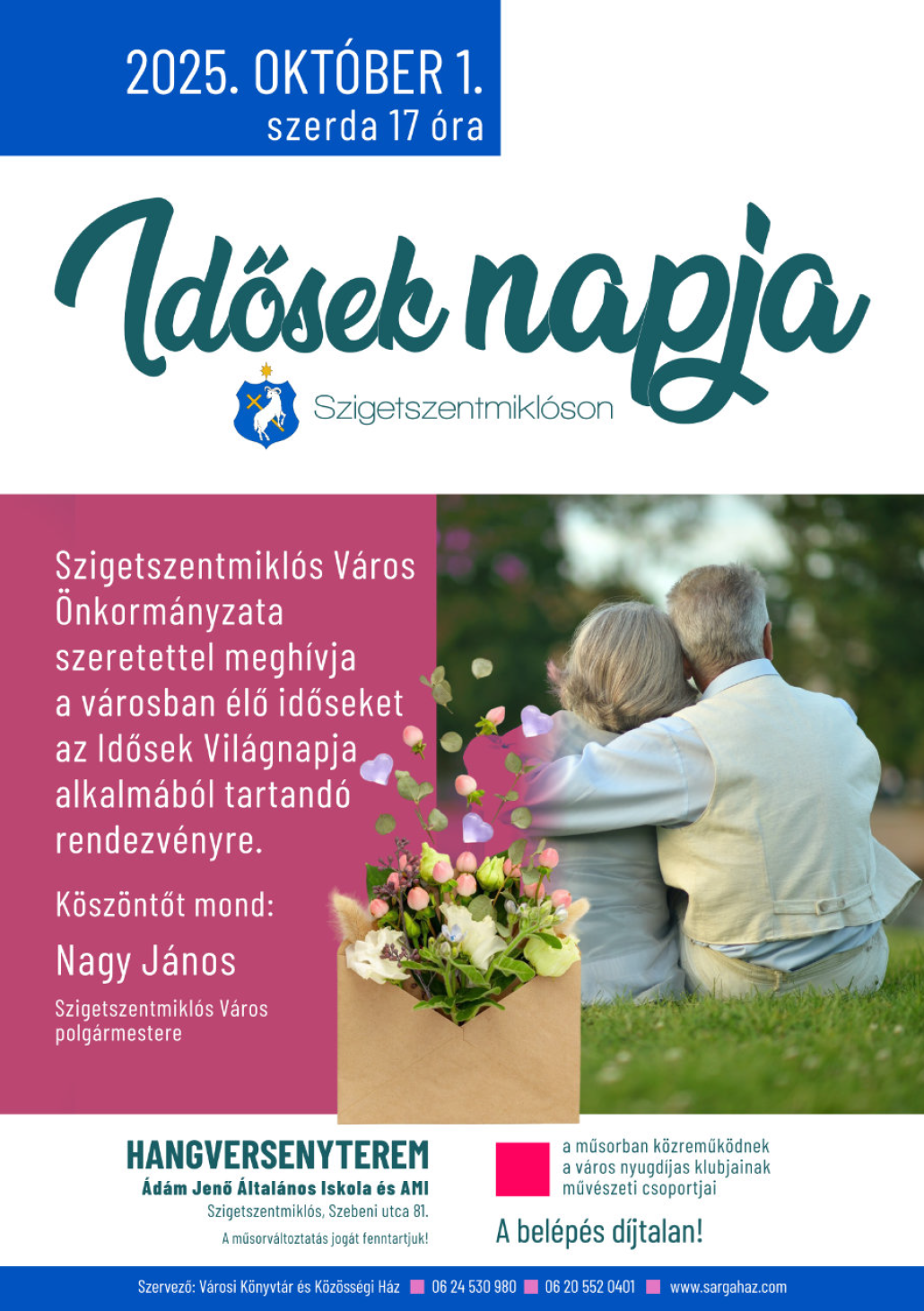 Idősek napja meghívó plakát