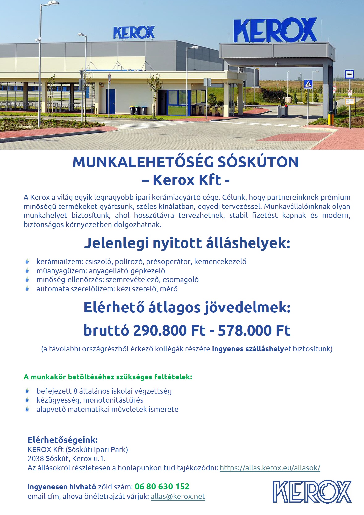 Álláshidetés Kerox