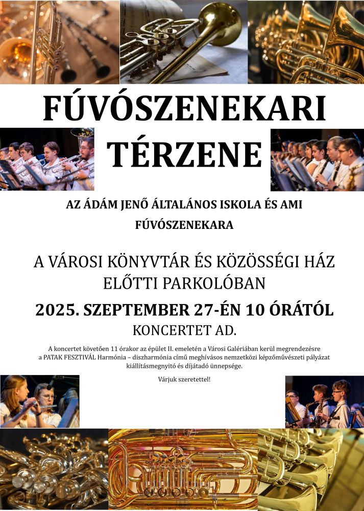 Fúvós térzene plakát