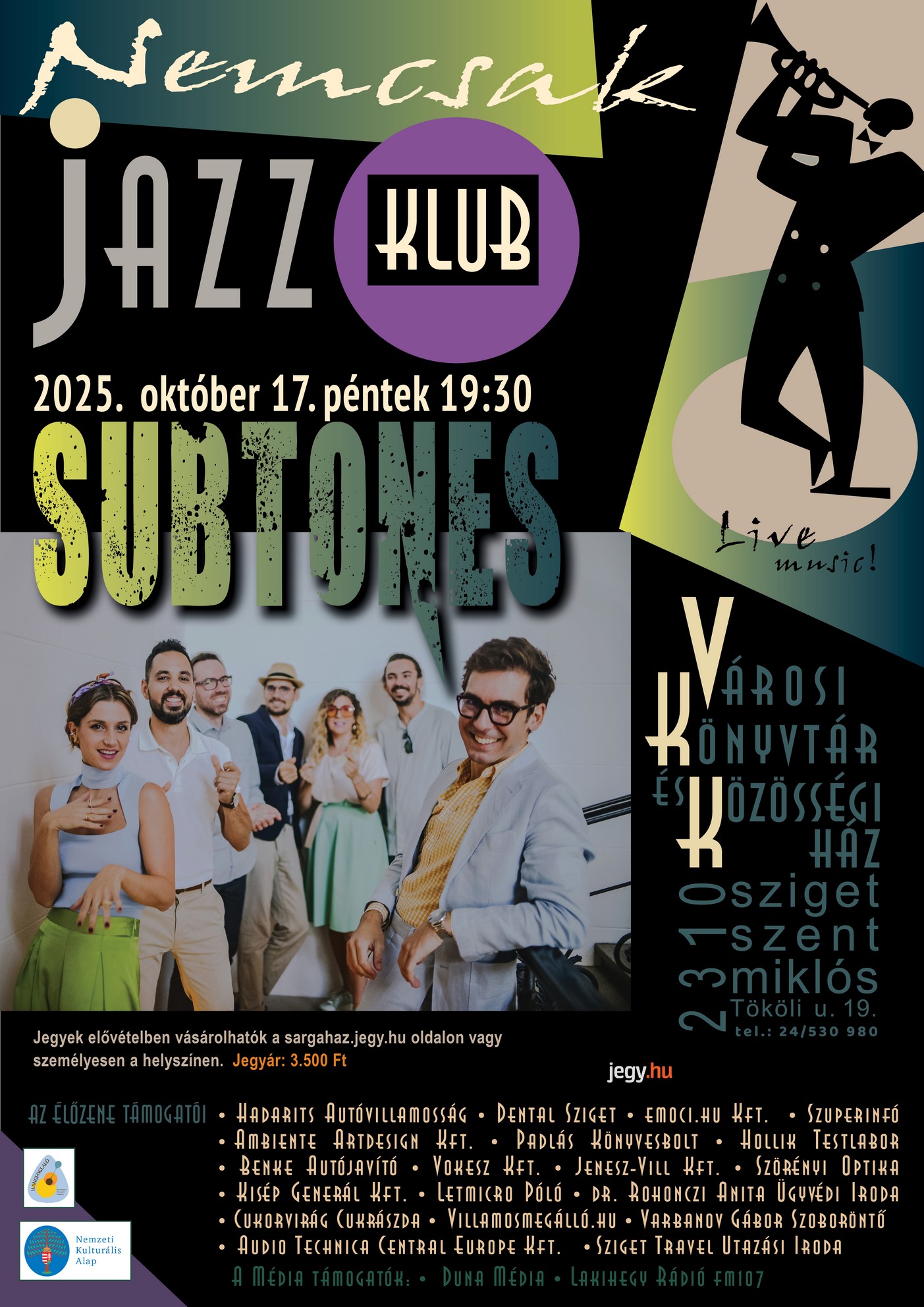 Nemcsak Jazz Klub plakát