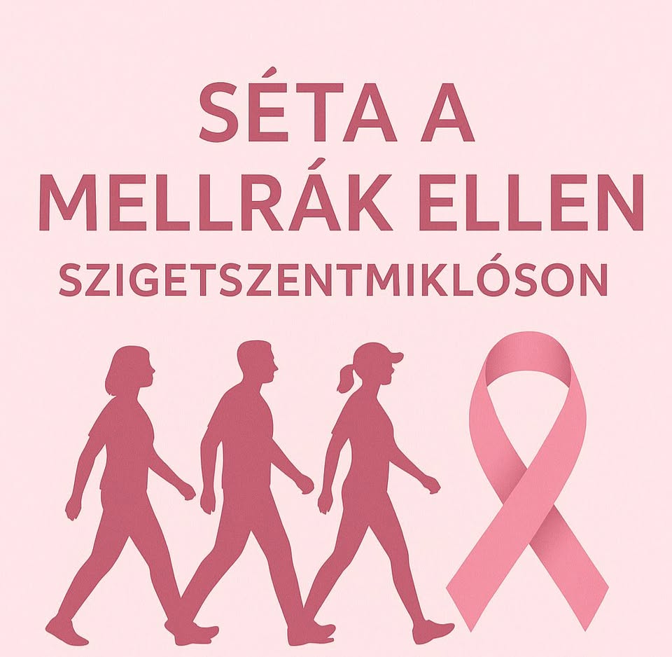 Séta a mellrák ellen Szigetszentmiklóson