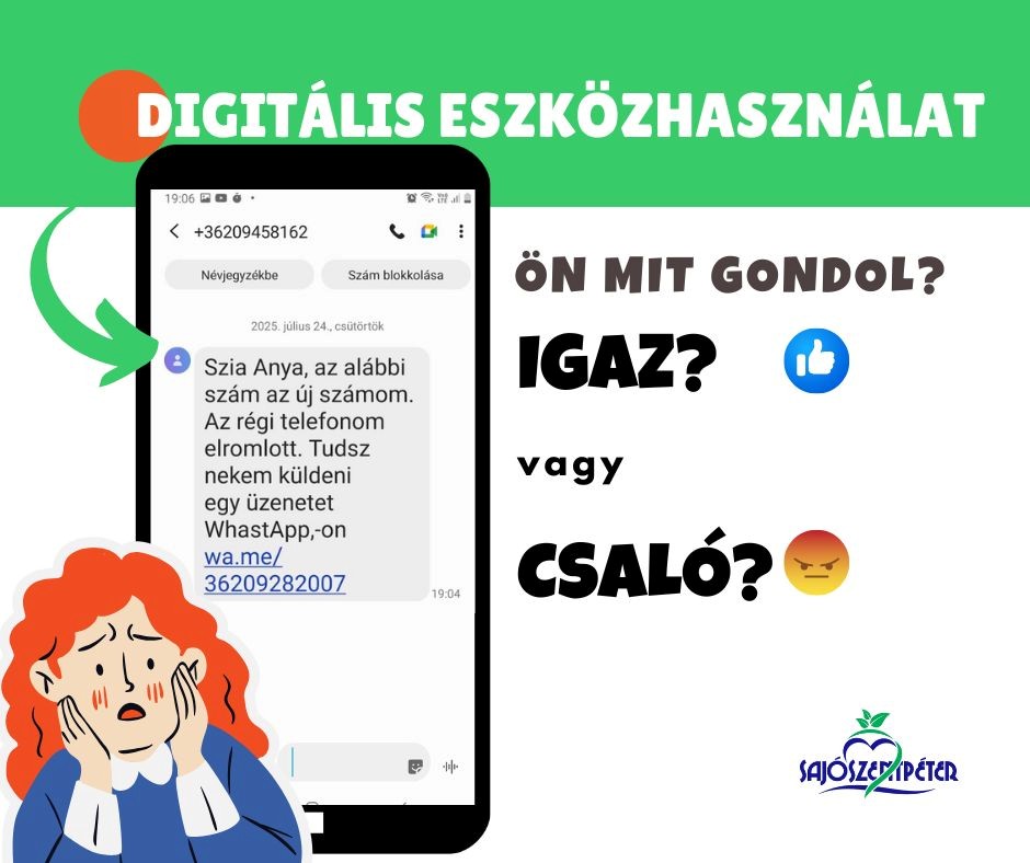 Csaló hívás vagy SMS plakát