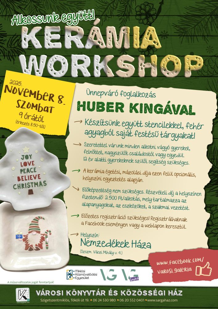Kerámia Workshop plakát
