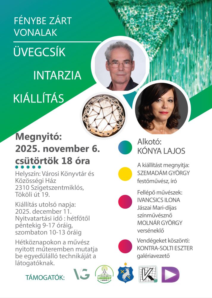 Üvegcsík interzia kiállítás plakát