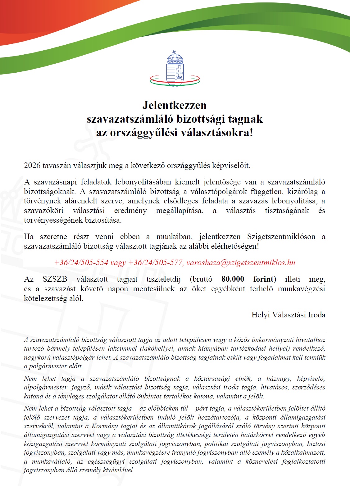 SZSZB tag toborzó plakát