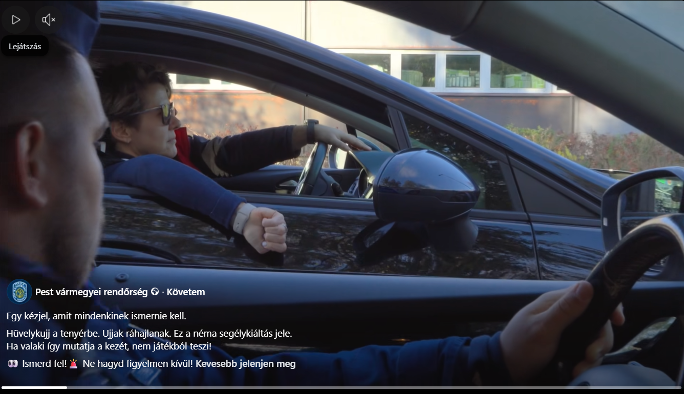 Segélykérés jele video