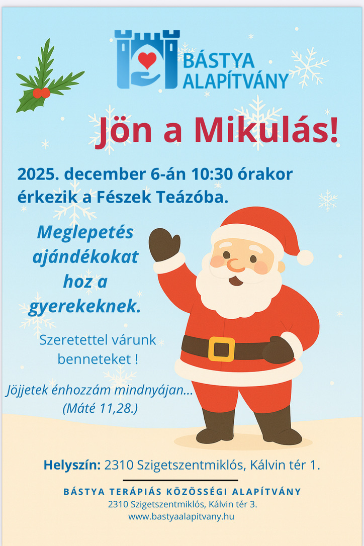 Jön a Mikulás a Fészek Teázóba