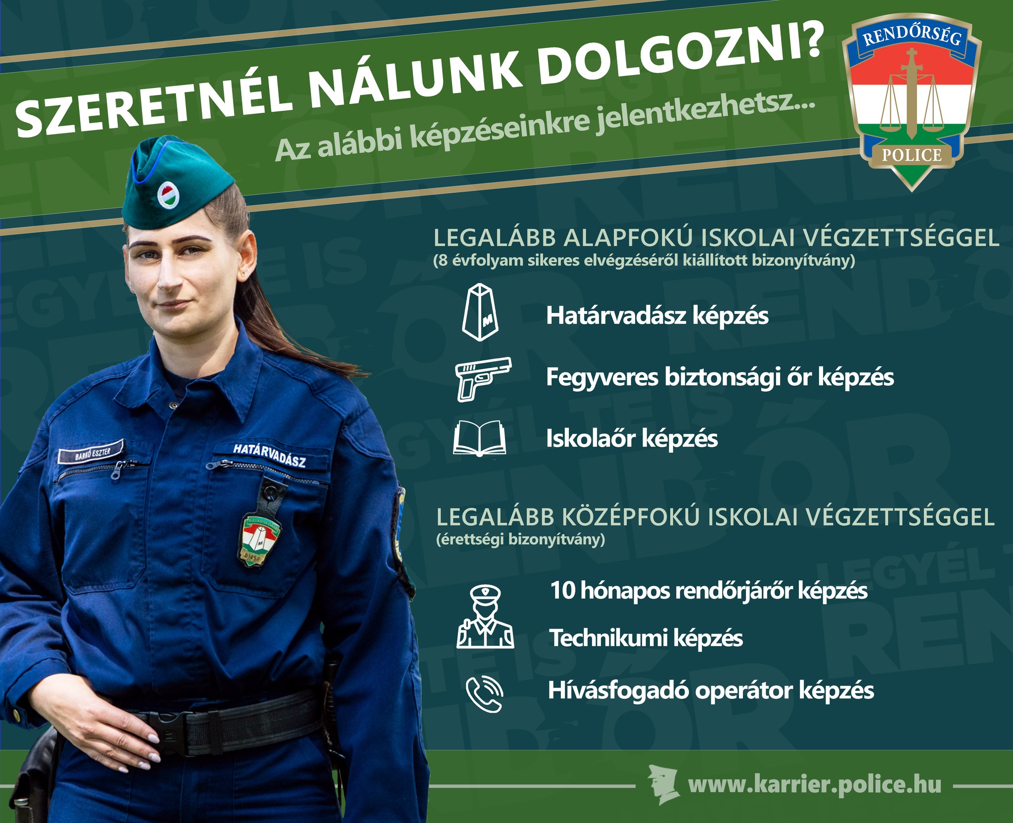 Rendőrségi toborzó plakát