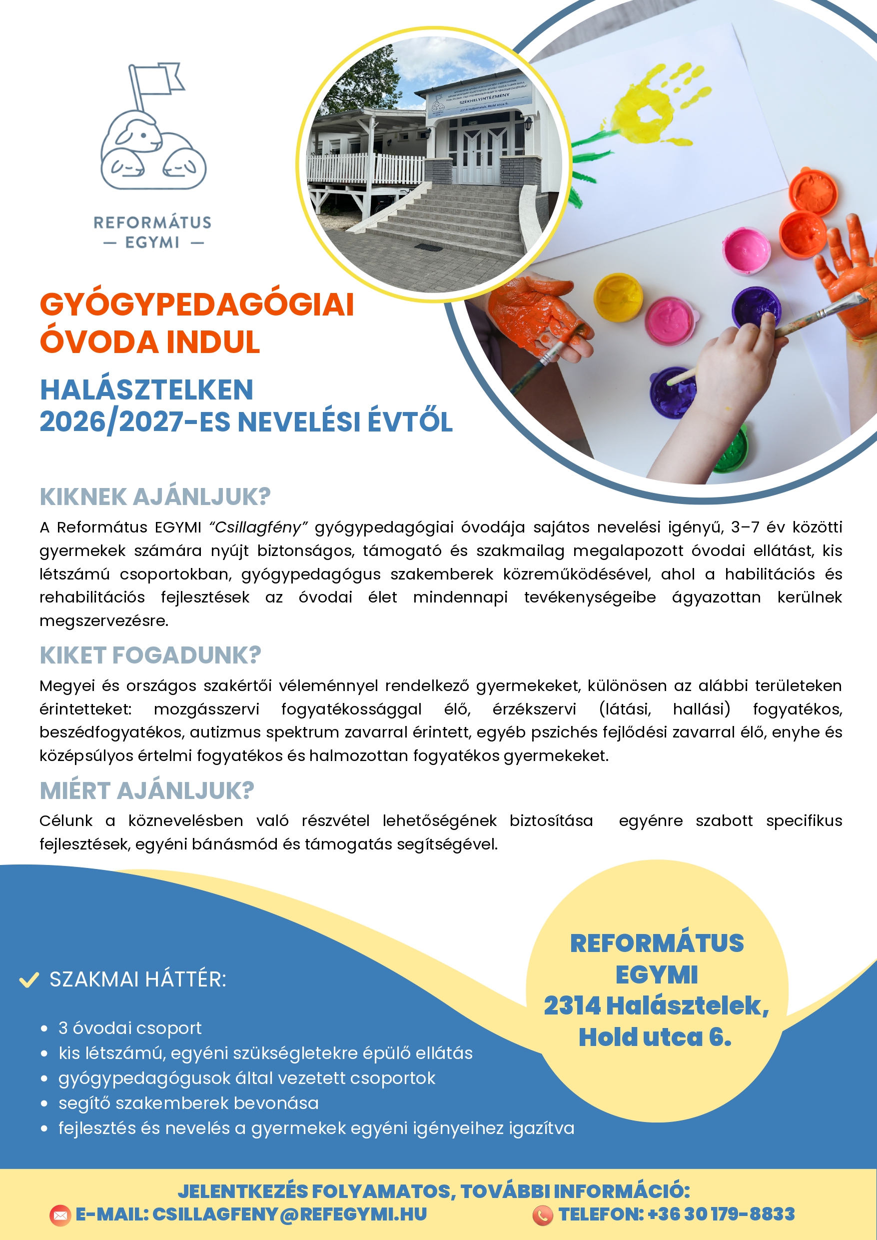 Gyógypedagógiai Óvoda indul Halásztelken