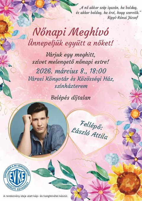 Nőnapi megh&iacute;v&oacute; - plak&aacute;t