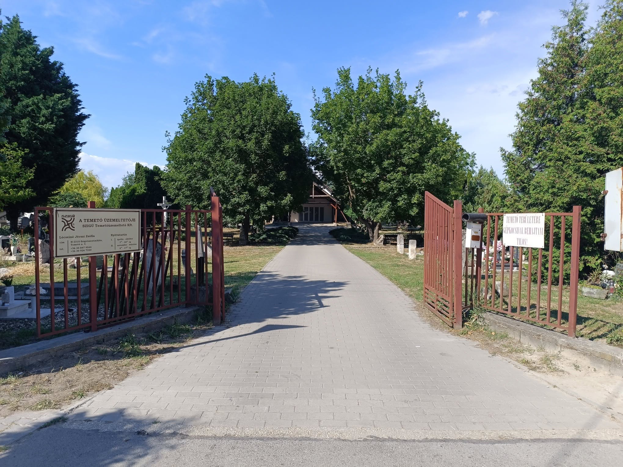 2026. július 1-től változik a temető nyitvatartása