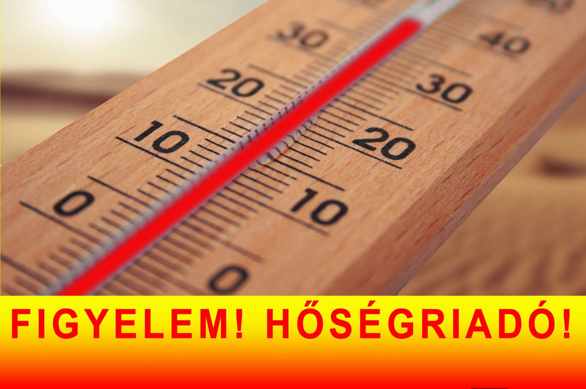 Szombat éjféltől másodfokú hőségriasztás lép érvénybe