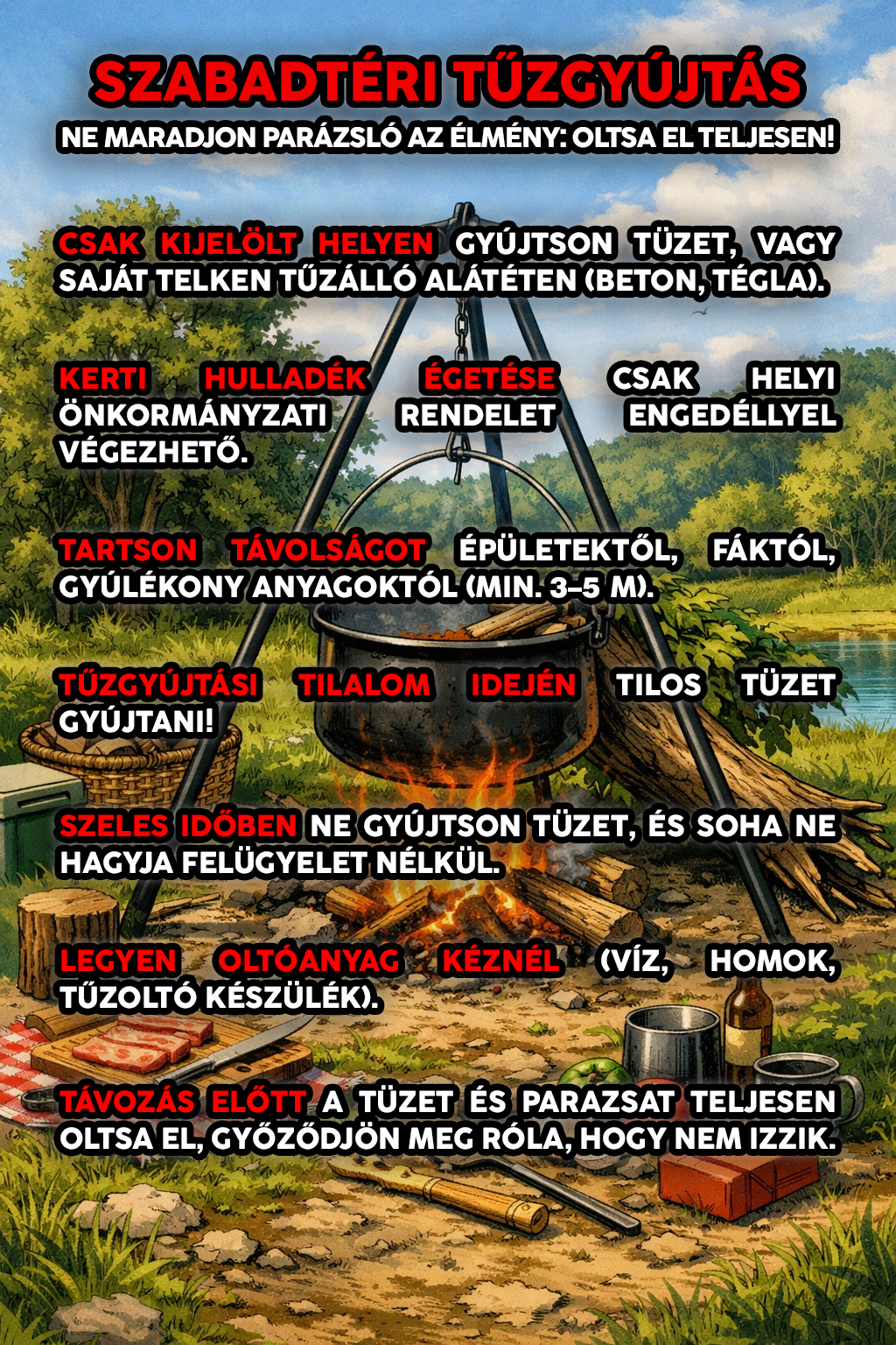 Fontos tudnivalók az avar- és kerti hulladék égetéséről 
