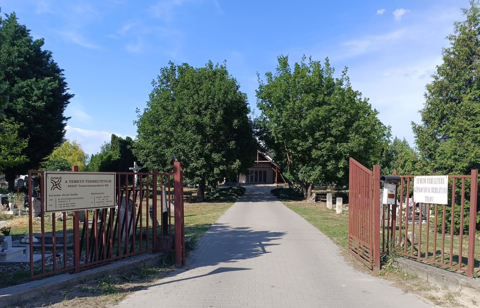 Ideiglenes forgalmi rend a Temető utcában