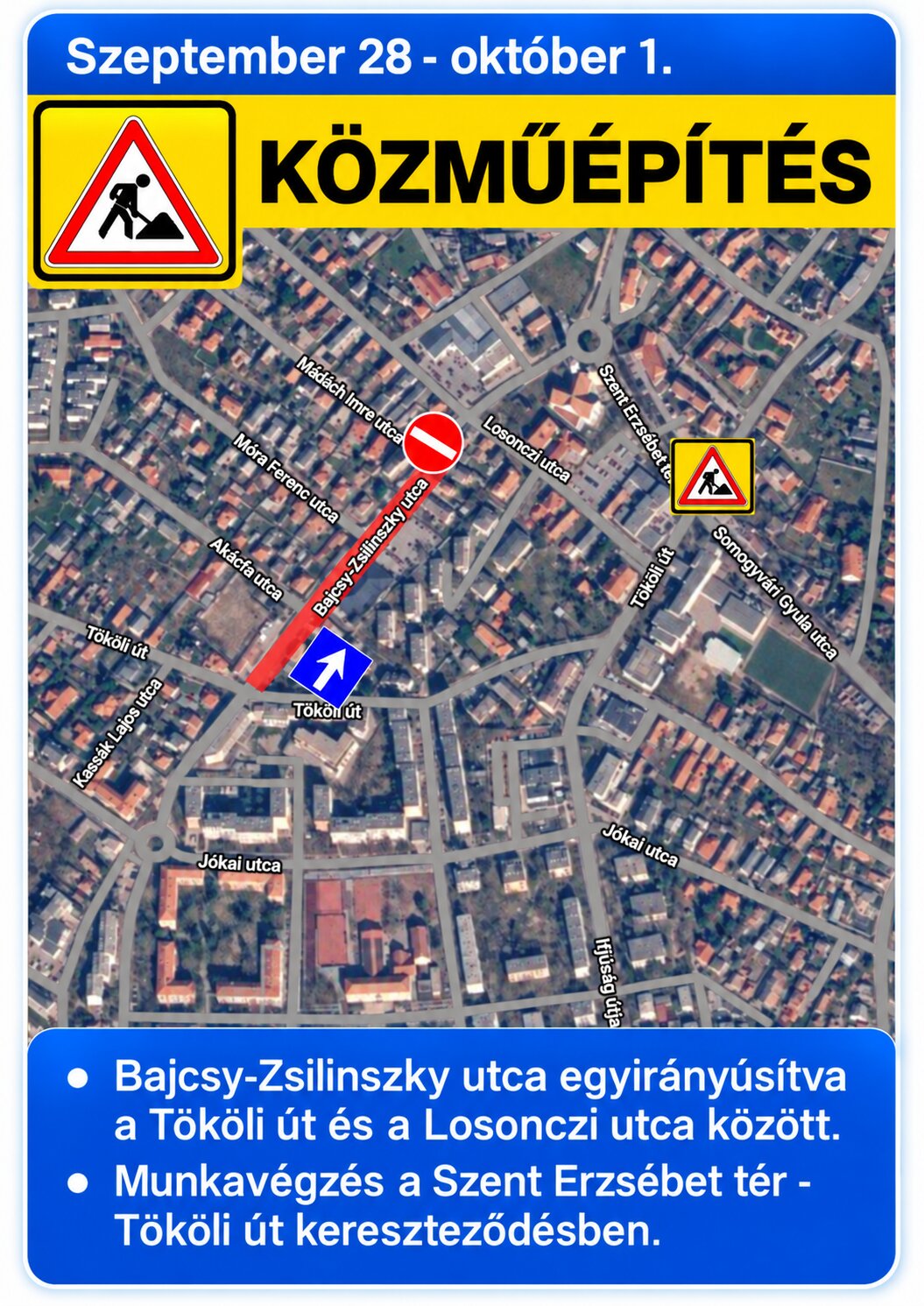 Forgalomkorlátozások a Szent Erzsébet tér környékén