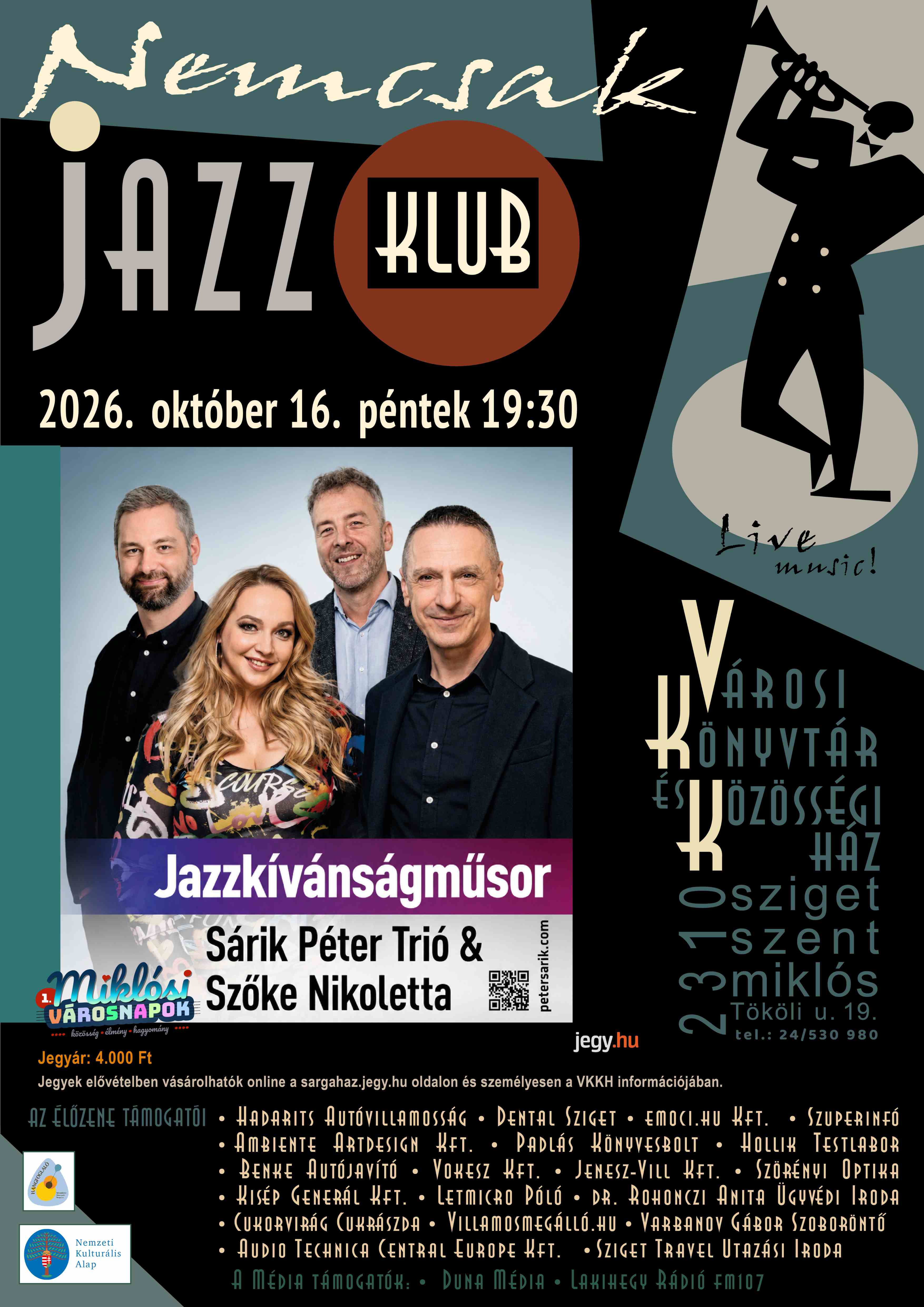 Jazz Klub plak&aacute;t
