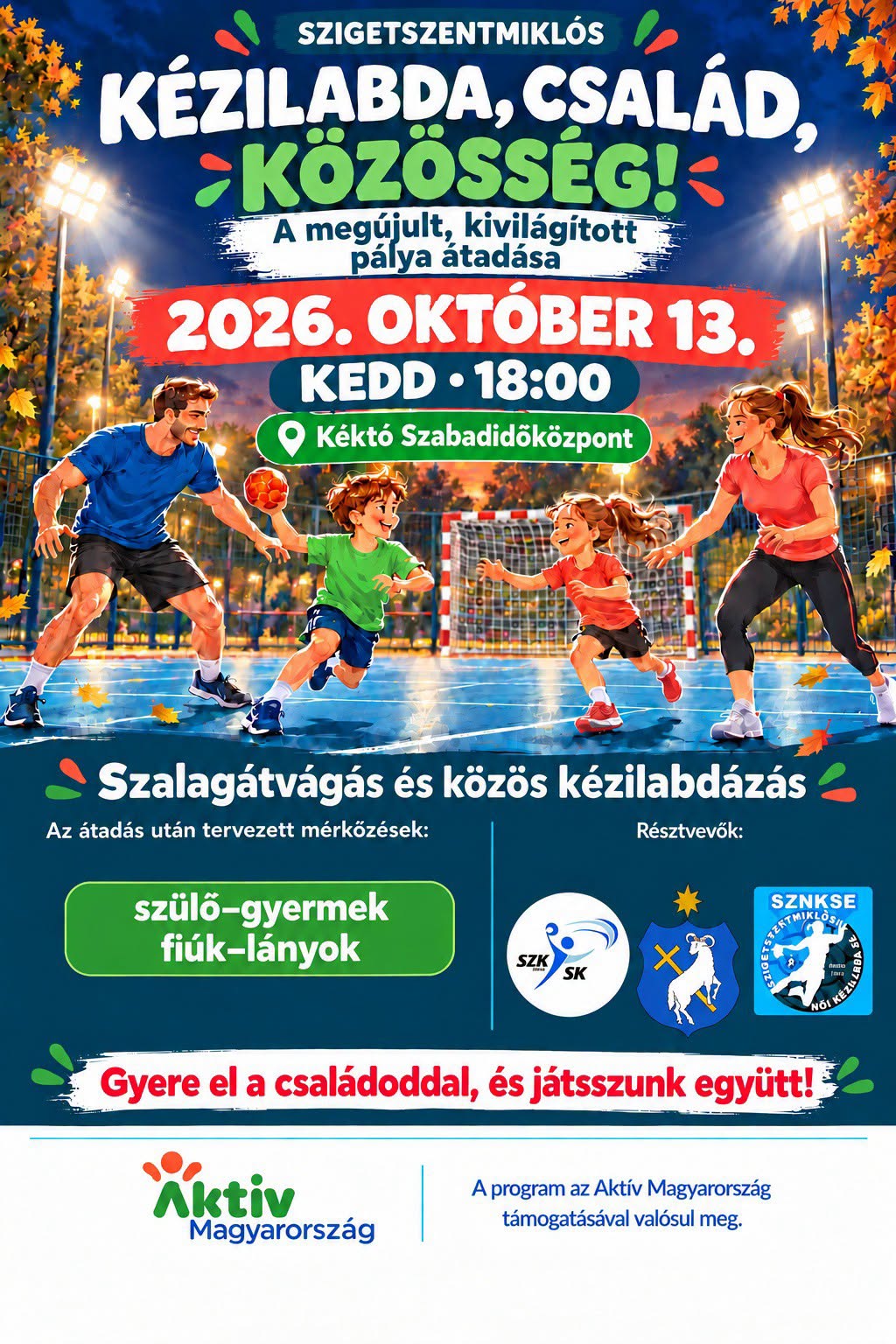 Elkészült az új kézilabdapálya a Kéktón