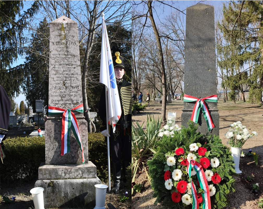 Kardos István és Komáromy Alajos 1848-as főhadnagyok síremlékeinek felújítására támogatást nyert Önkormányzatunk