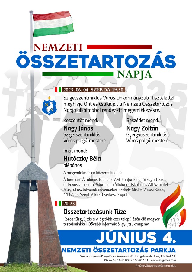 Nemzeti Összetartozás Napja plakát
