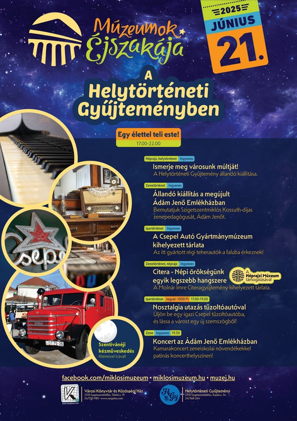 Múzeumok éjszakája 2025 plakát