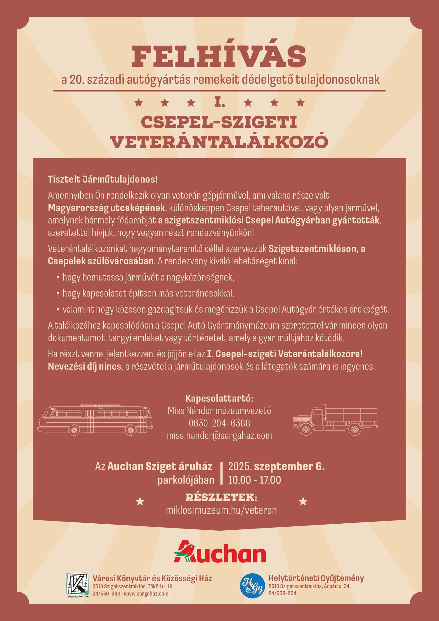 Veterántalálkozó plakát