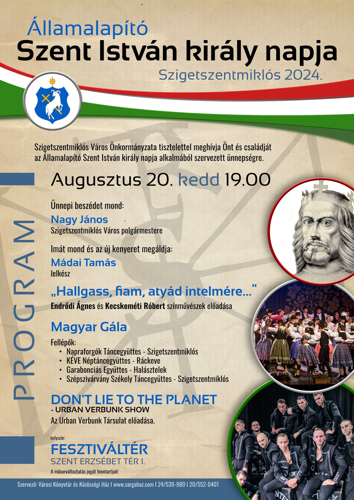 Augusztus 20-ai program